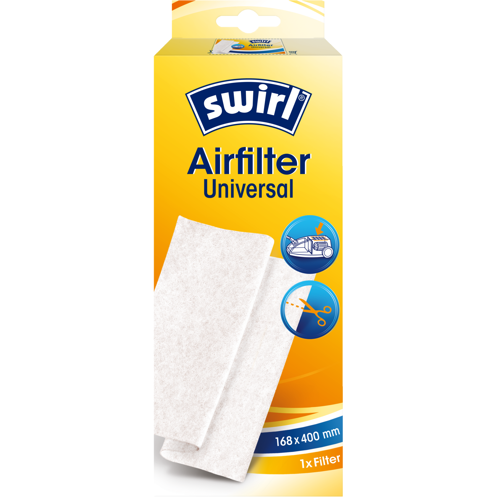 Swirl Airfilter Universal Verpackung Vorderseite