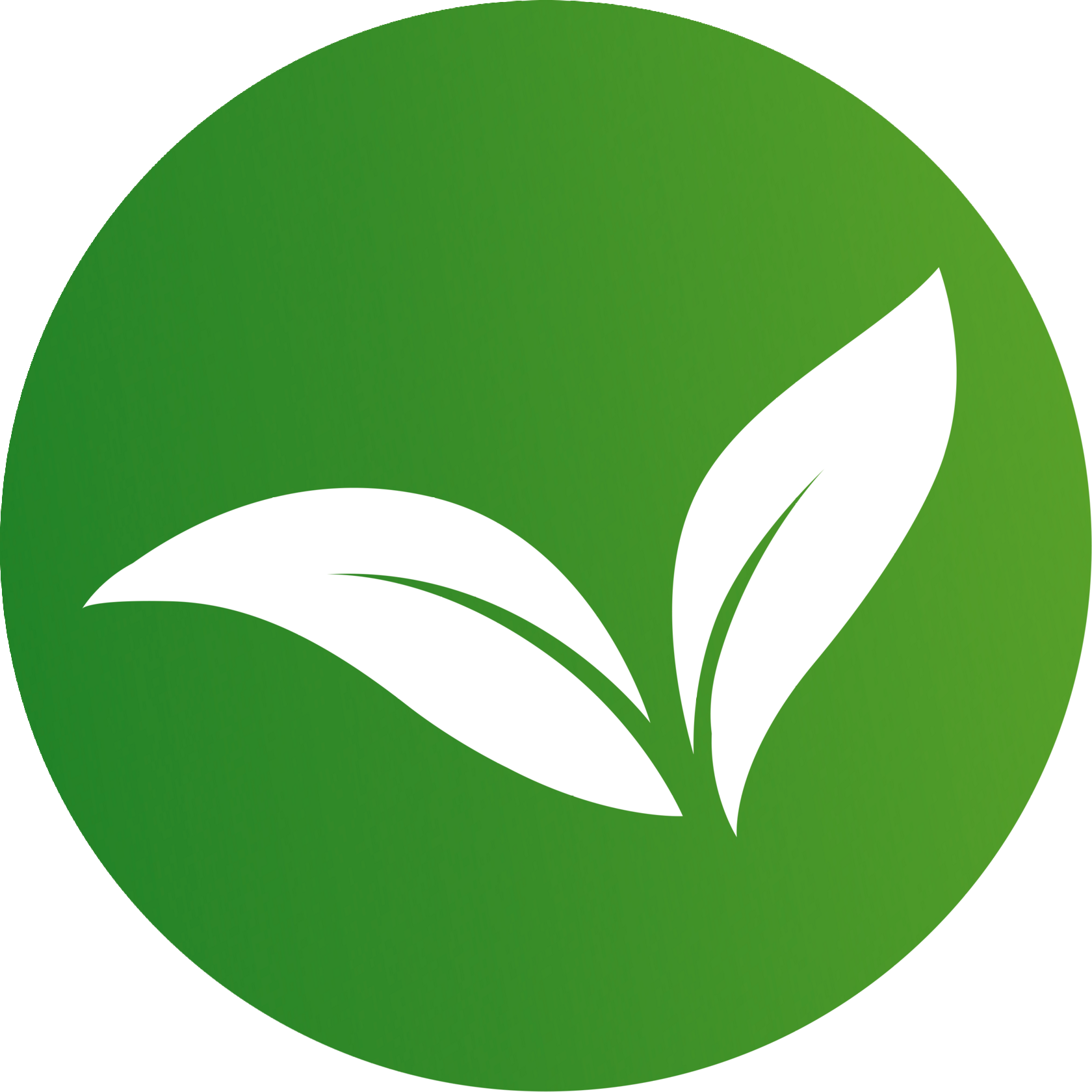 Pflanzenblätter als Symbol für Kompostierbarkeit