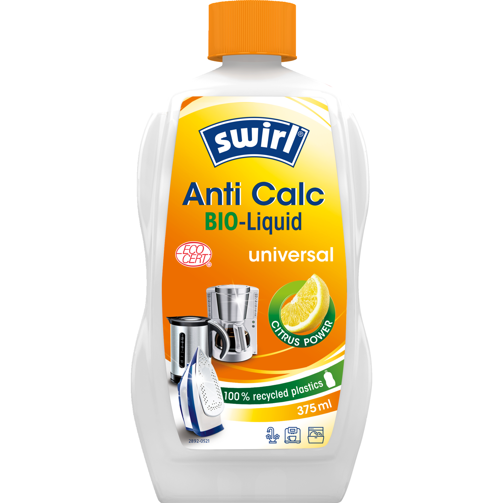 Swirl Anti Calc Bio-Liquid Universal Flasche Vorderseite