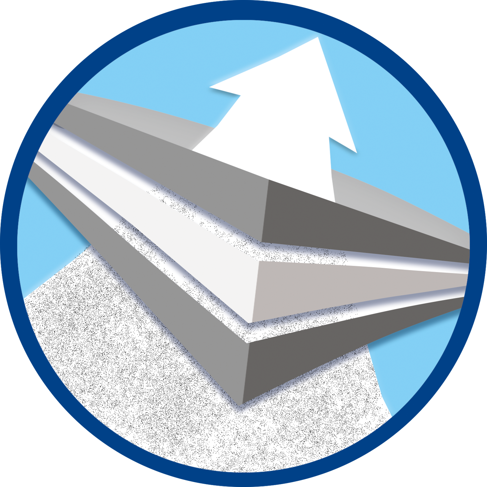 Schematische Darstellung von drei Beutellagen