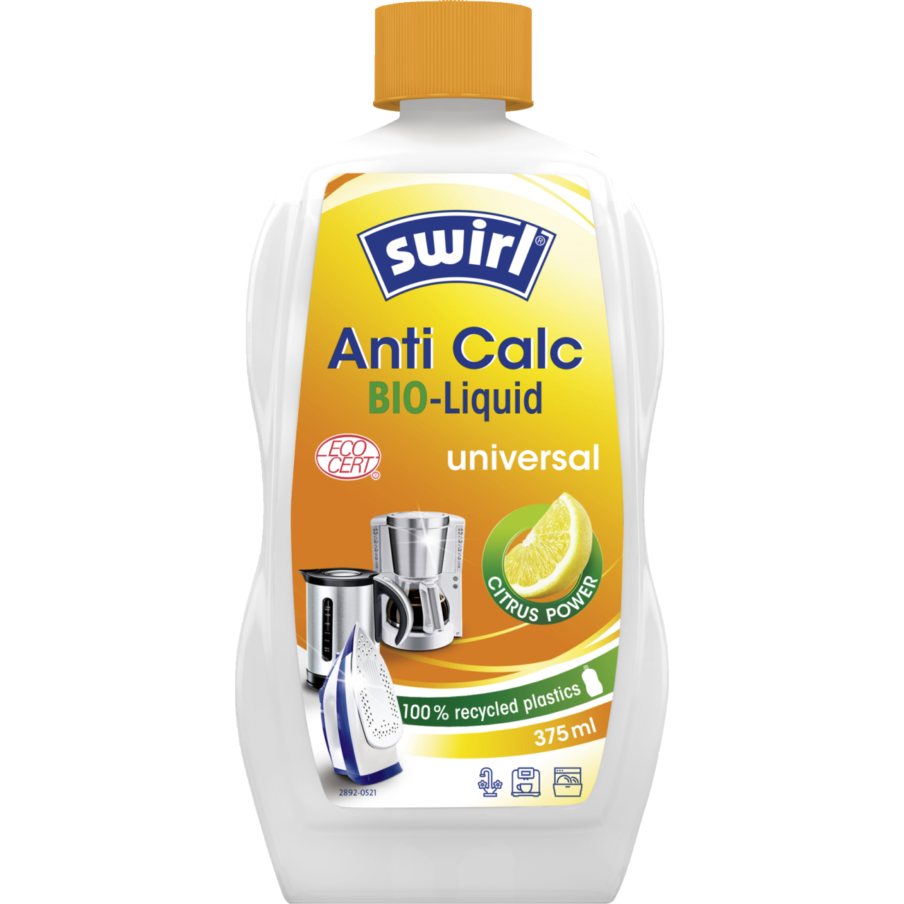 Swirl Anti Calc Bio-Liquid Universal Flasche Vorderseite