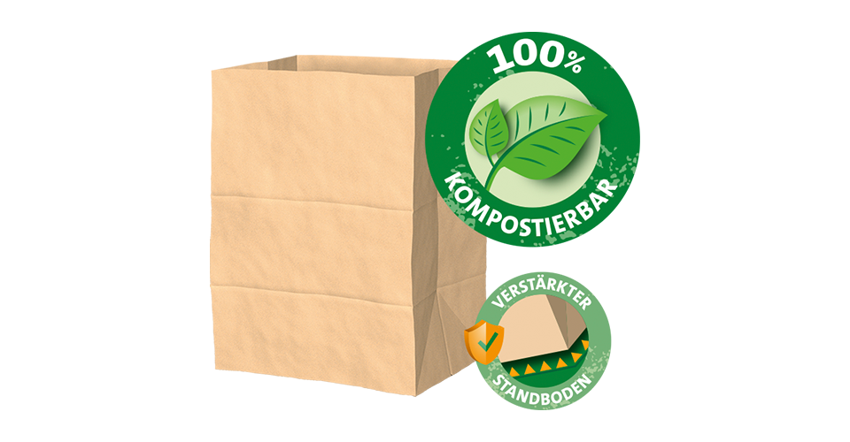 Bio-Müll-Papierbeutel 100% kompostierbar